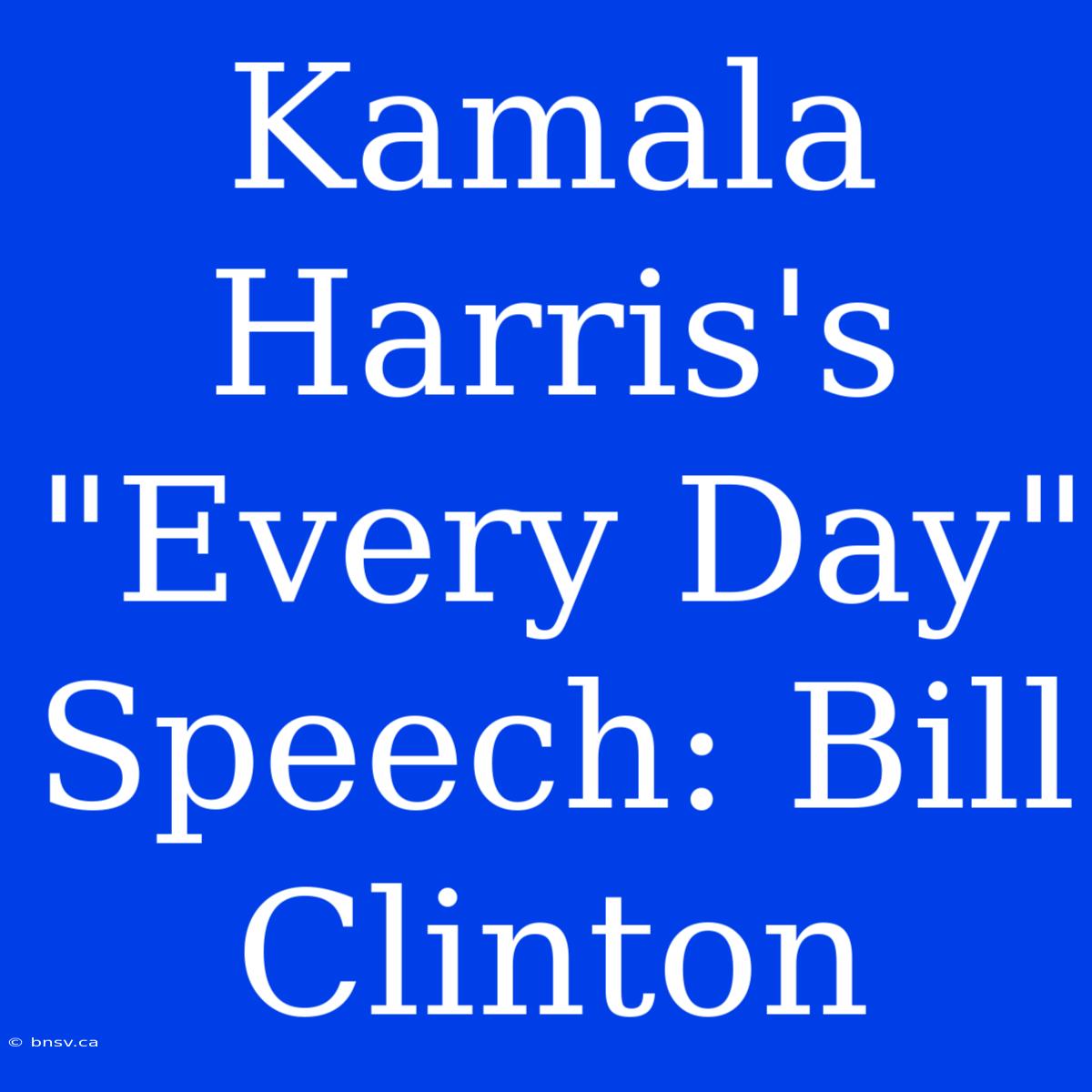 Kamala Harris's 