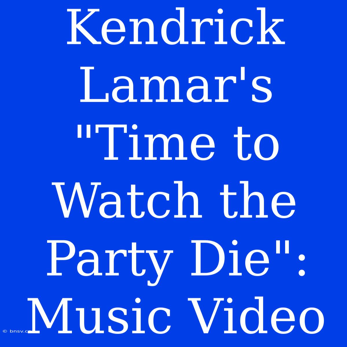 Kendrick Lamar's 