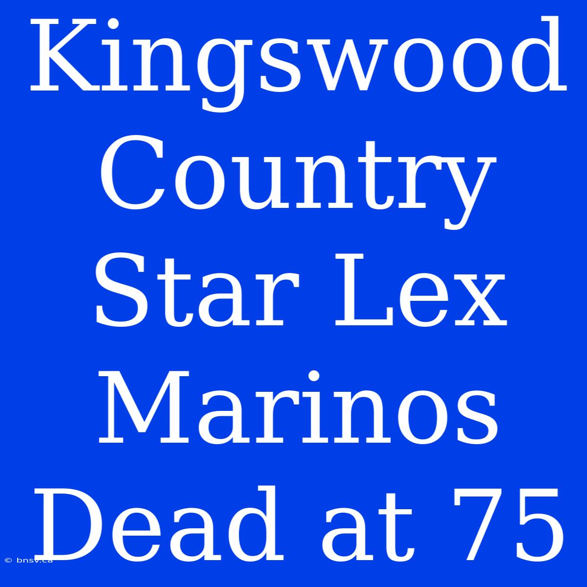 Kingswood Country Star Lex Marinos Dead At 75