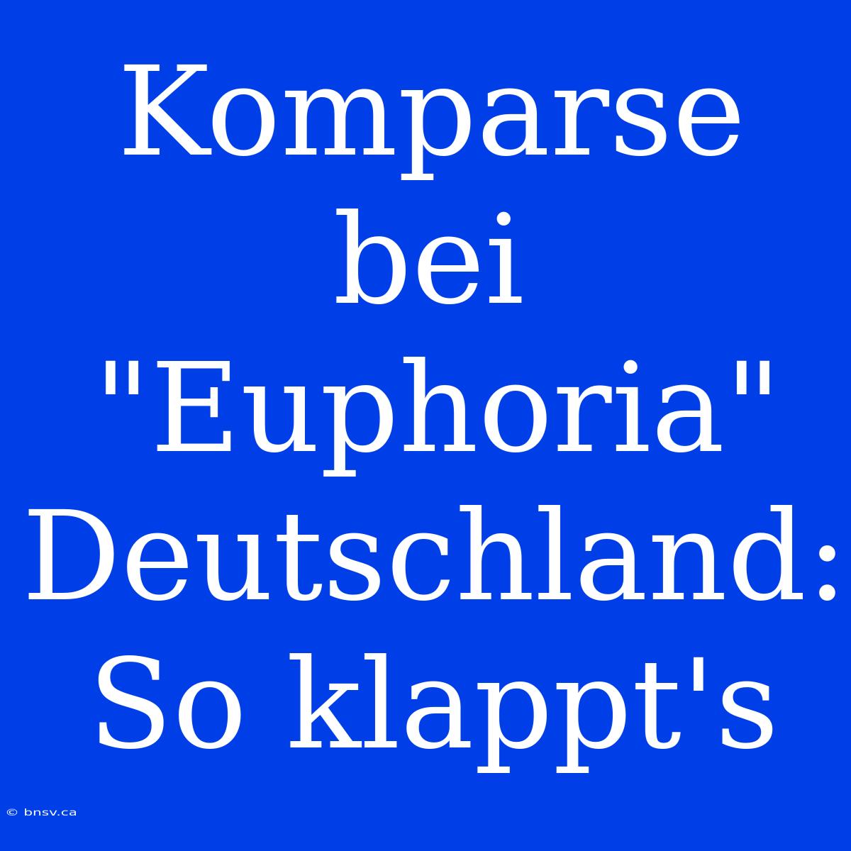 Komparse Bei 