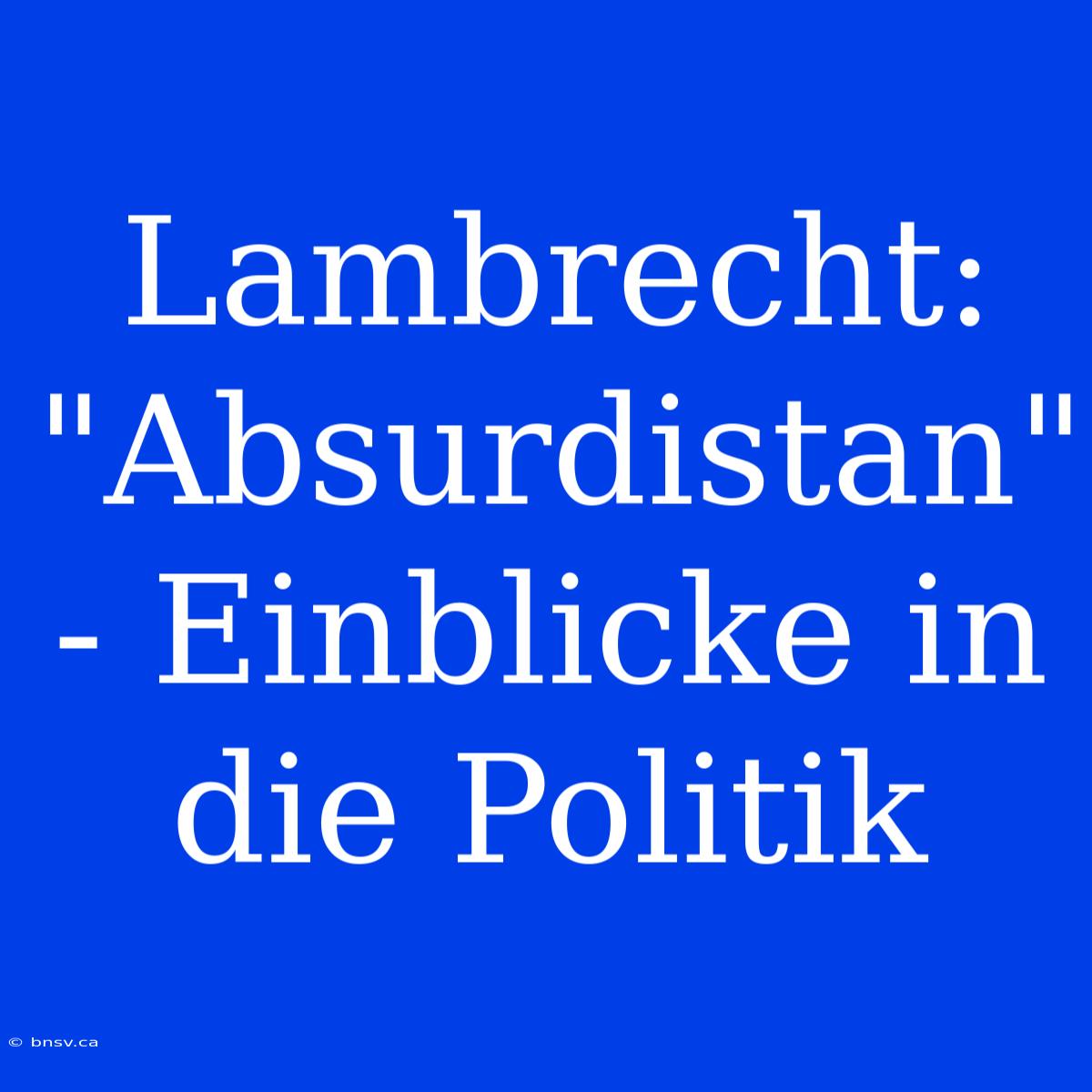 Lambrecht: 