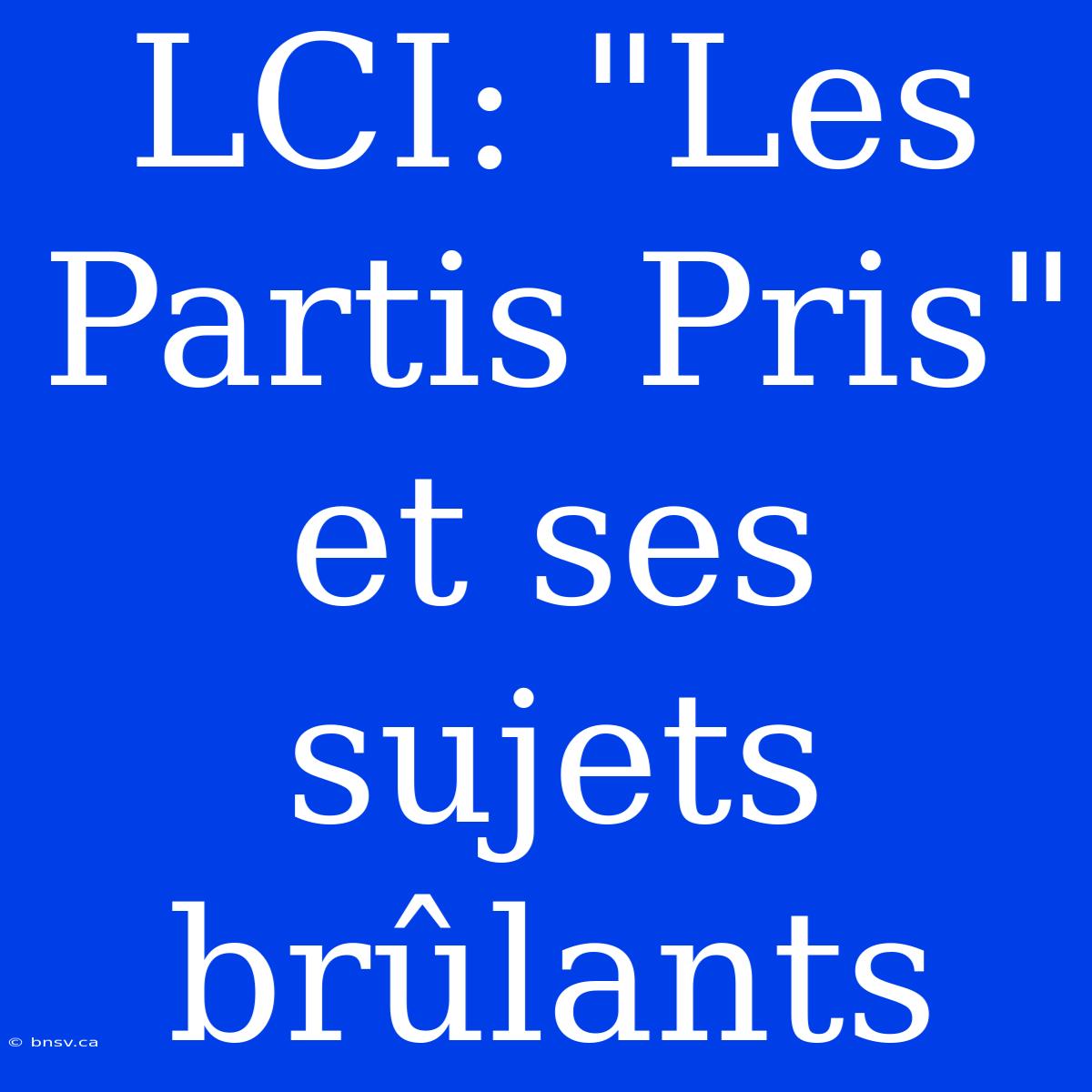 LCI: 