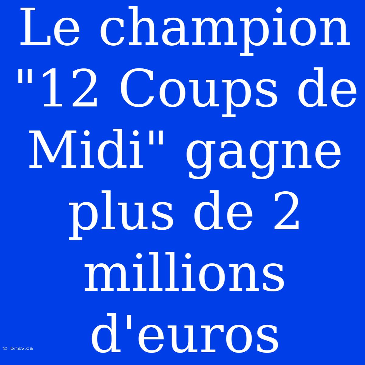 Le Champion 