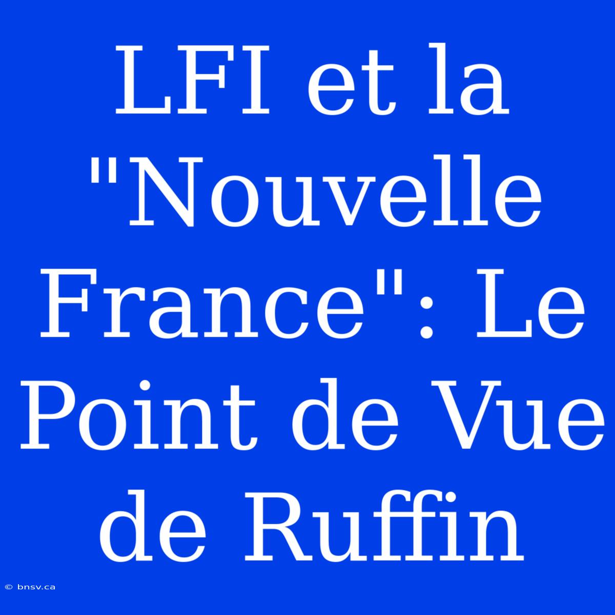 LFI Et La 