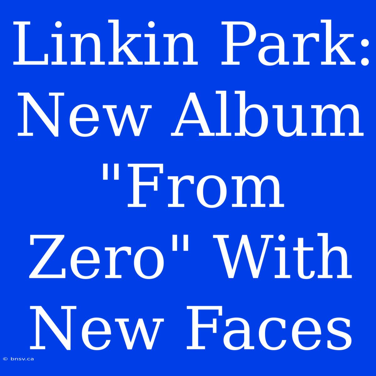 Linkin Park: New Album 