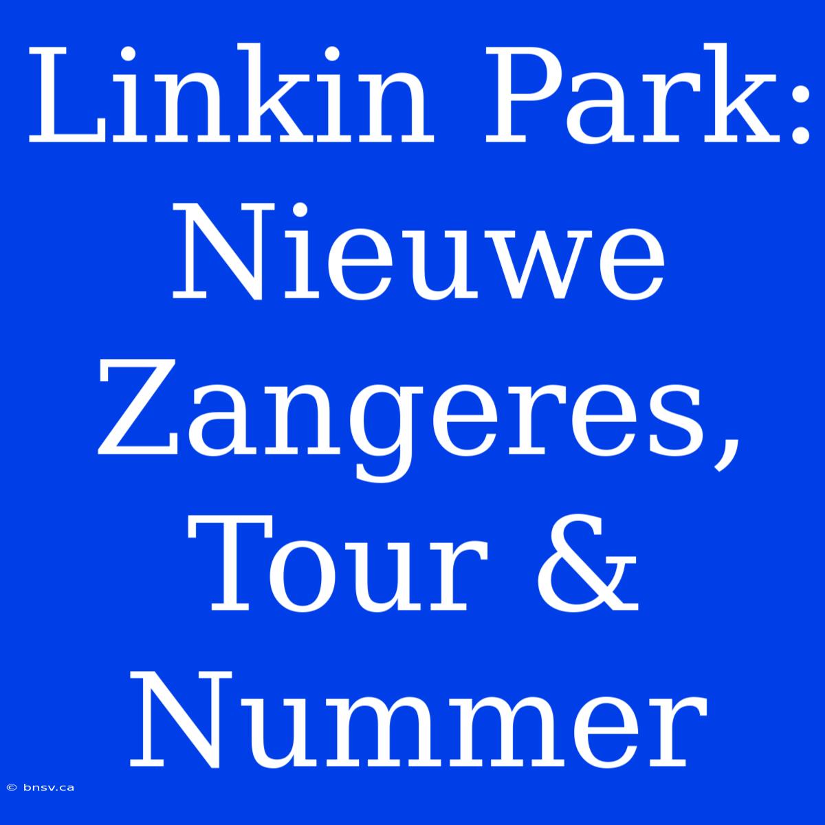 Linkin Park: Nieuwe Zangeres, Tour & Nummer