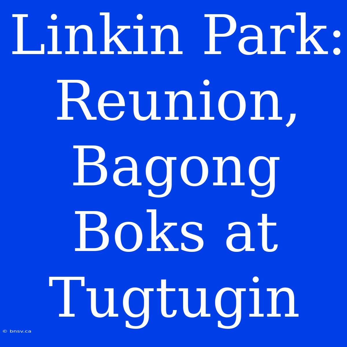 Linkin Park: Reunion, Bagong Boks At Tugtugin