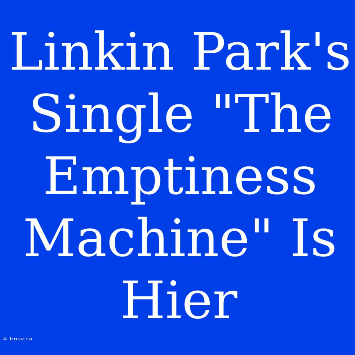 Linkin Park's Single 