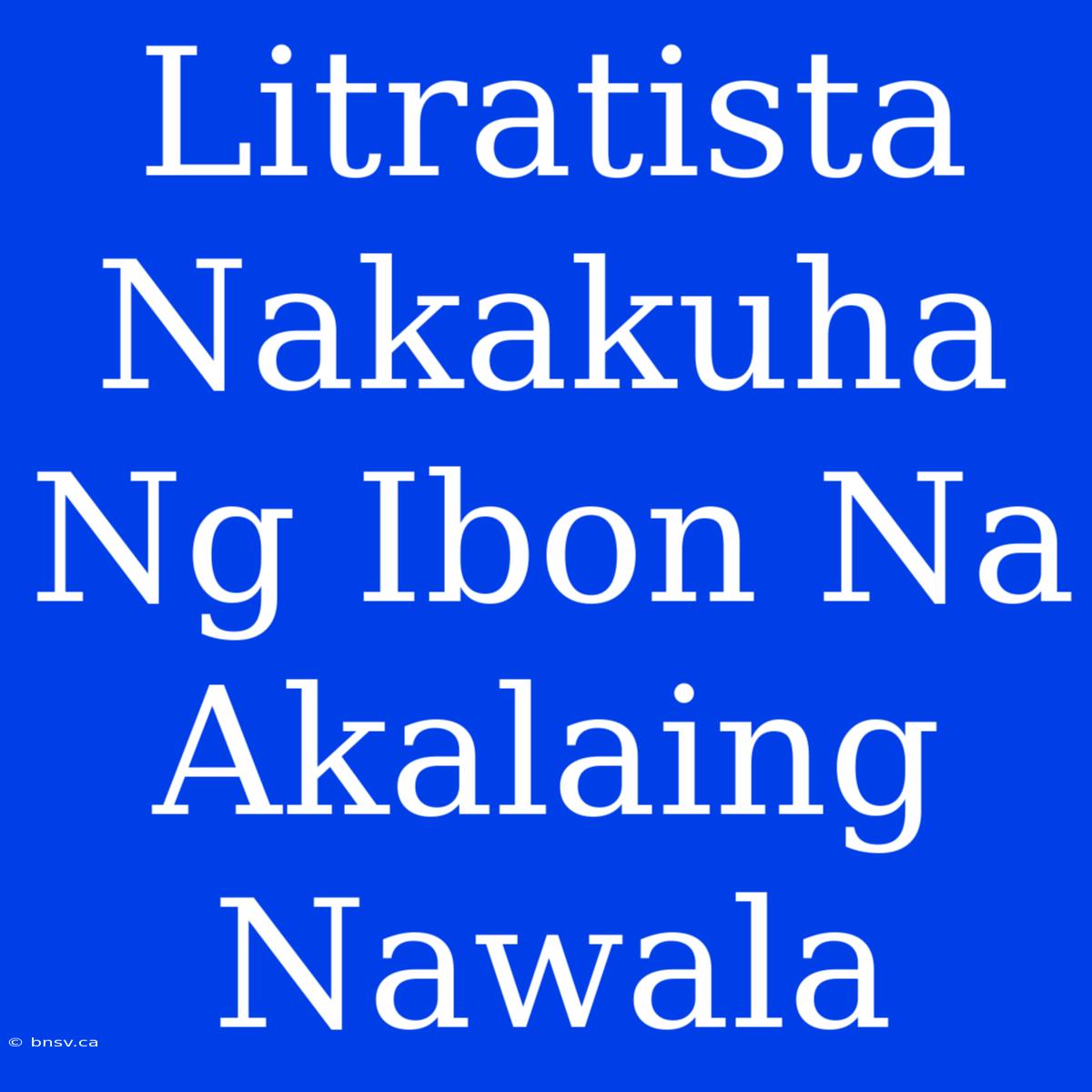 Litratista Nakakuha Ng Ibon Na Akalaing Nawala