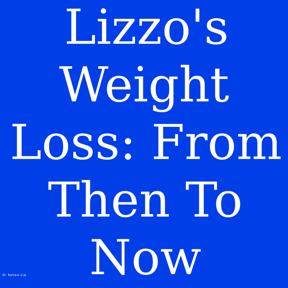 Lizzo's Weight Loss: From Then To Now