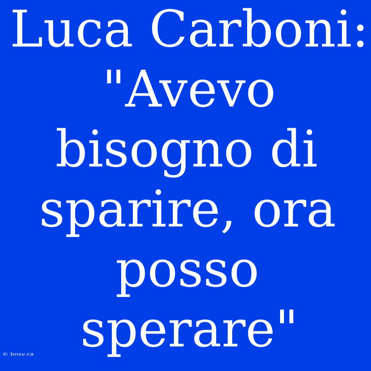 Luca Carboni: 