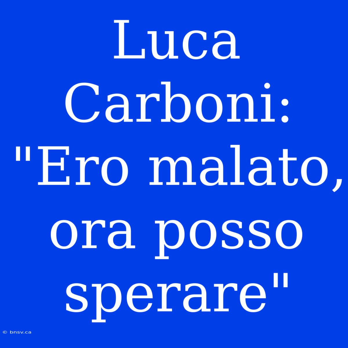 Luca Carboni: 