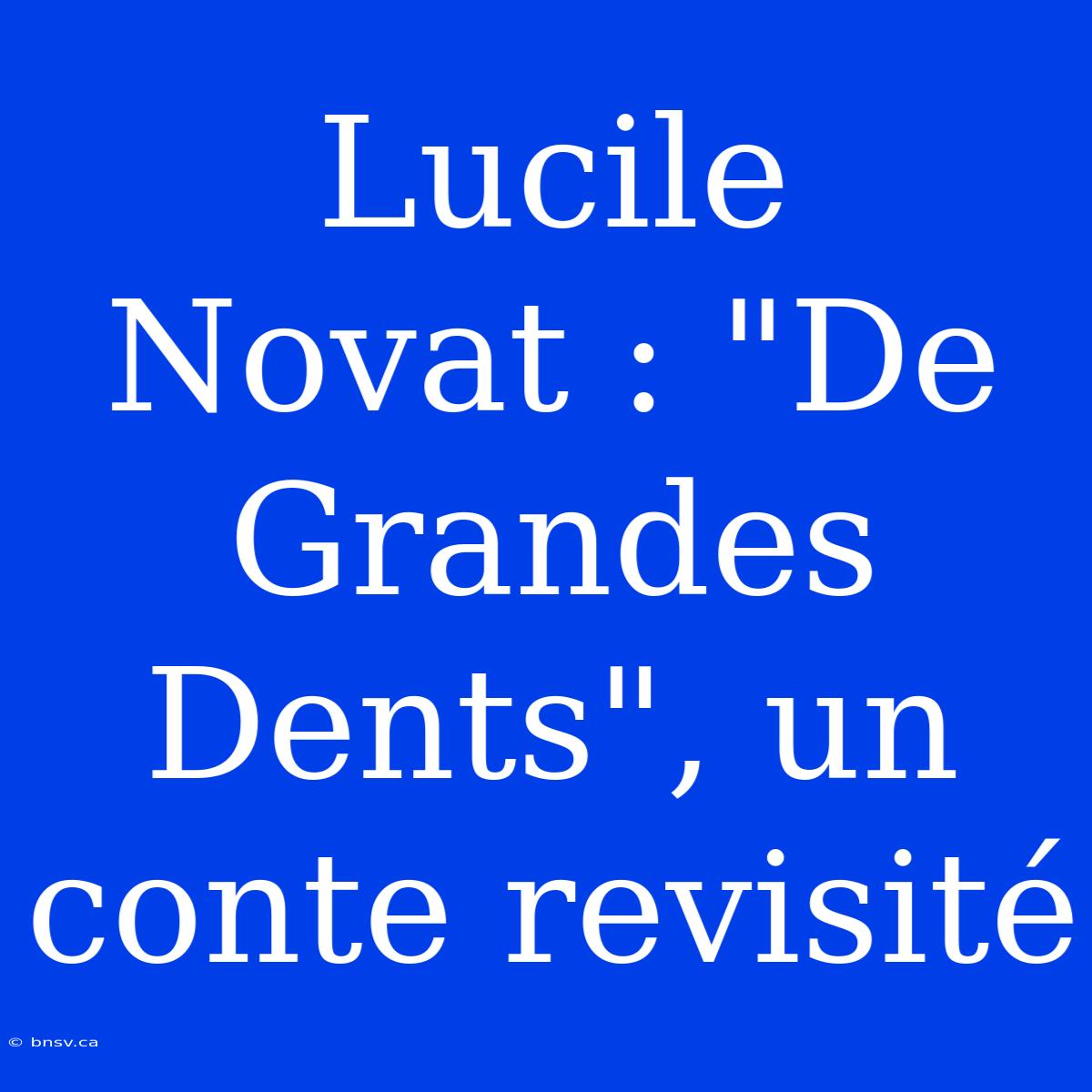 Lucile Novat : 