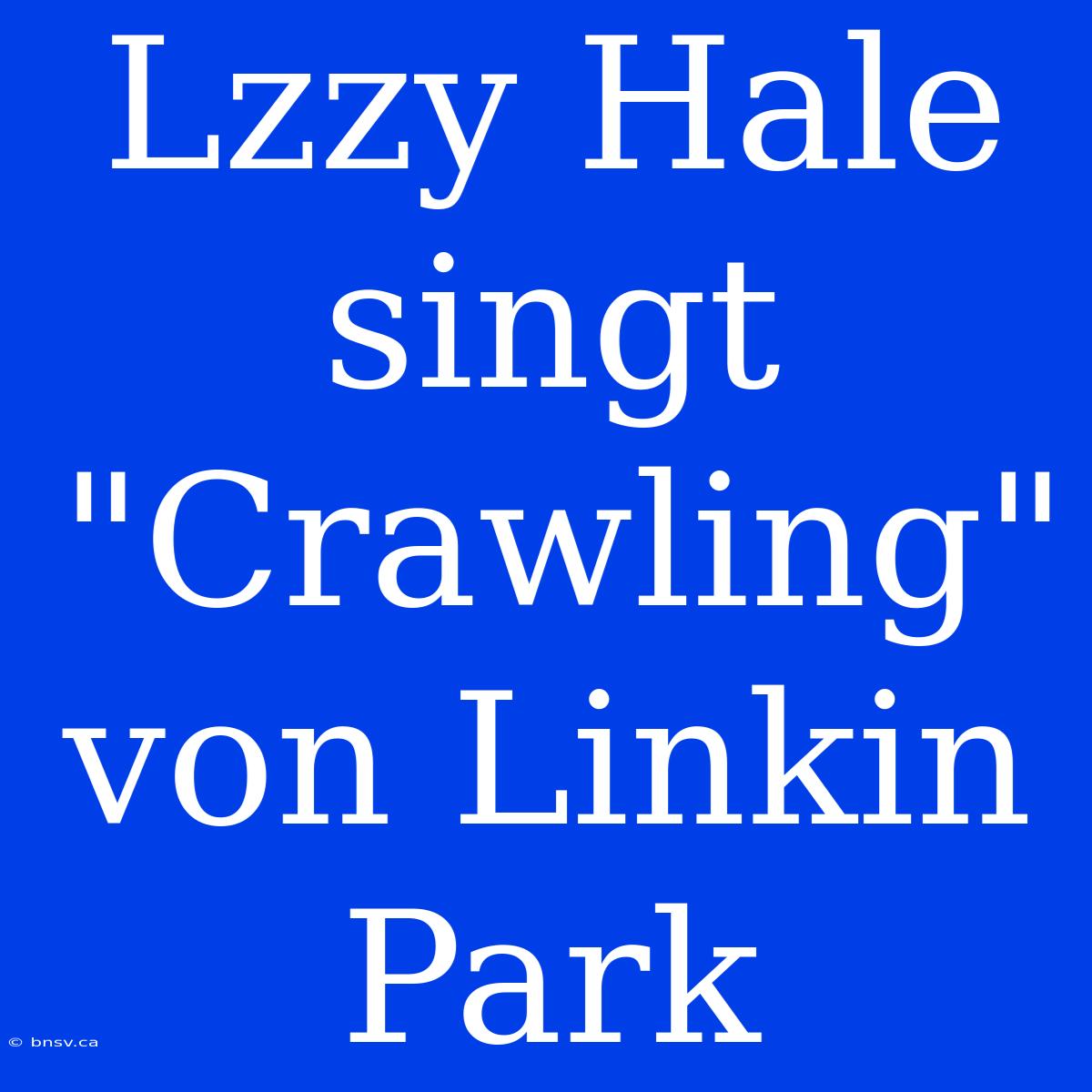 Lzzy Hale Singt 