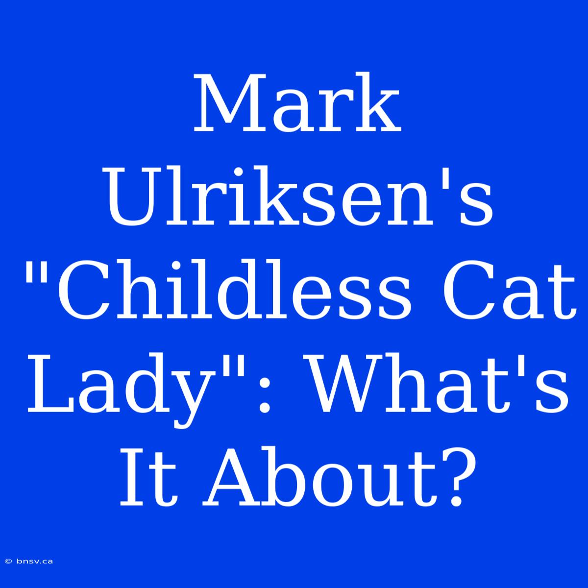 Mark Ulriksen's 