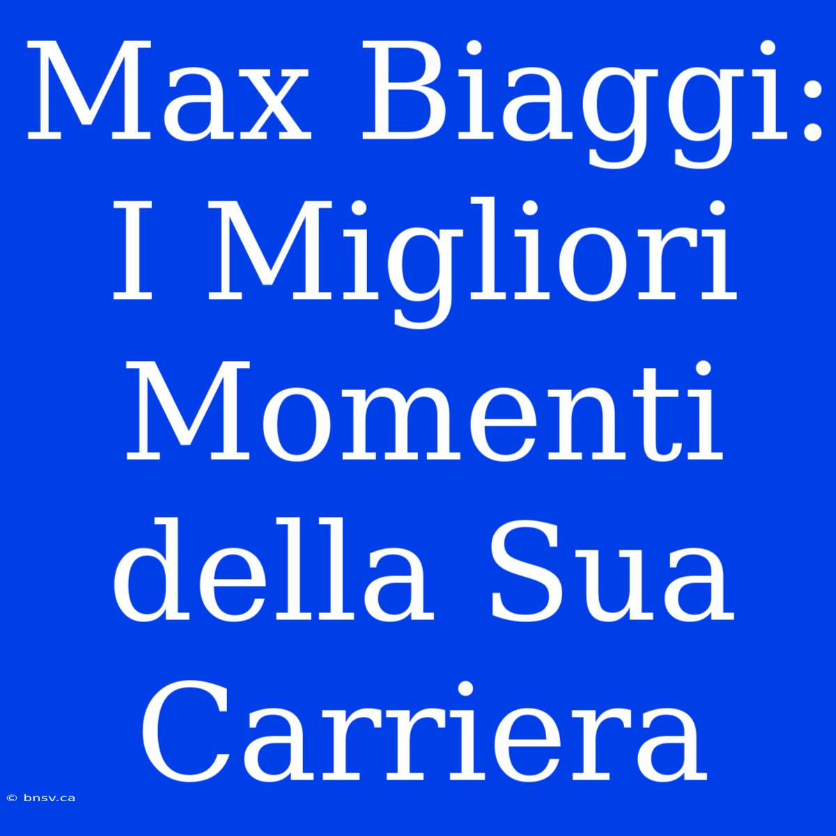 Max Biaggi: I Migliori Momenti Della Sua Carriera