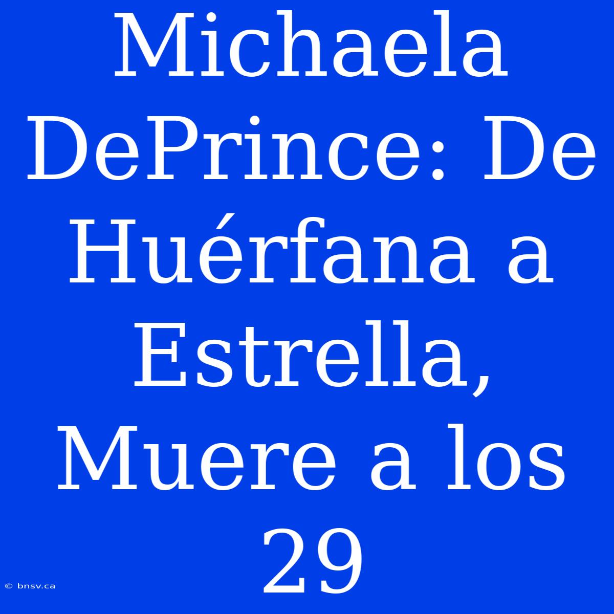 Michaela DePrince: De Huérfana A Estrella, Muere A Los 29