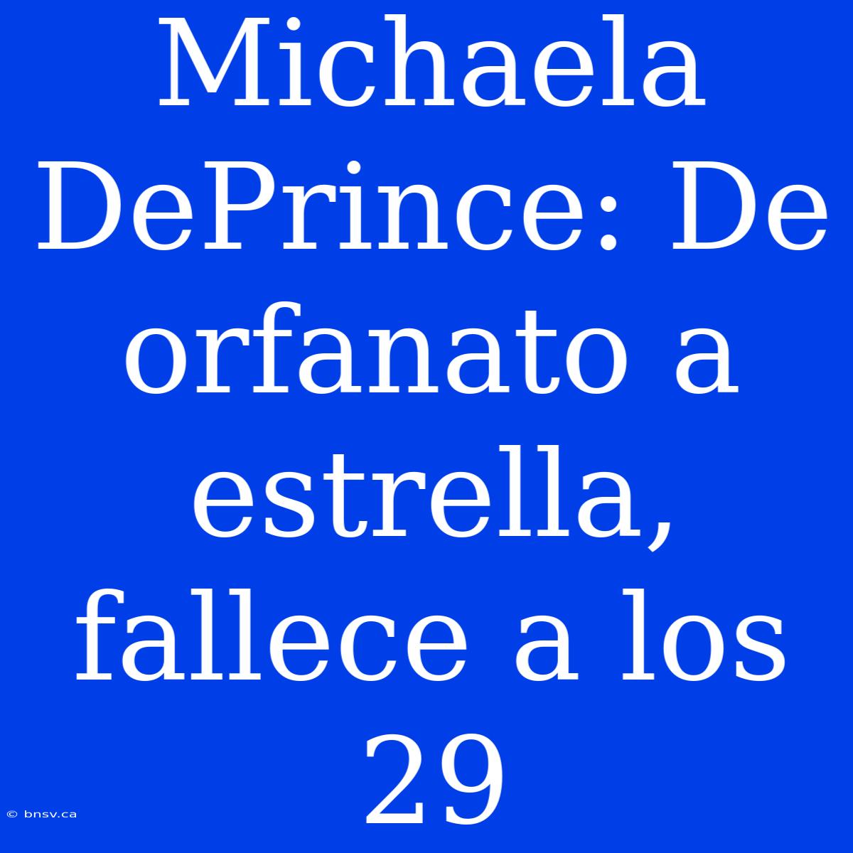 Michaela DePrince: De Orfanato A Estrella, Fallece A Los 29