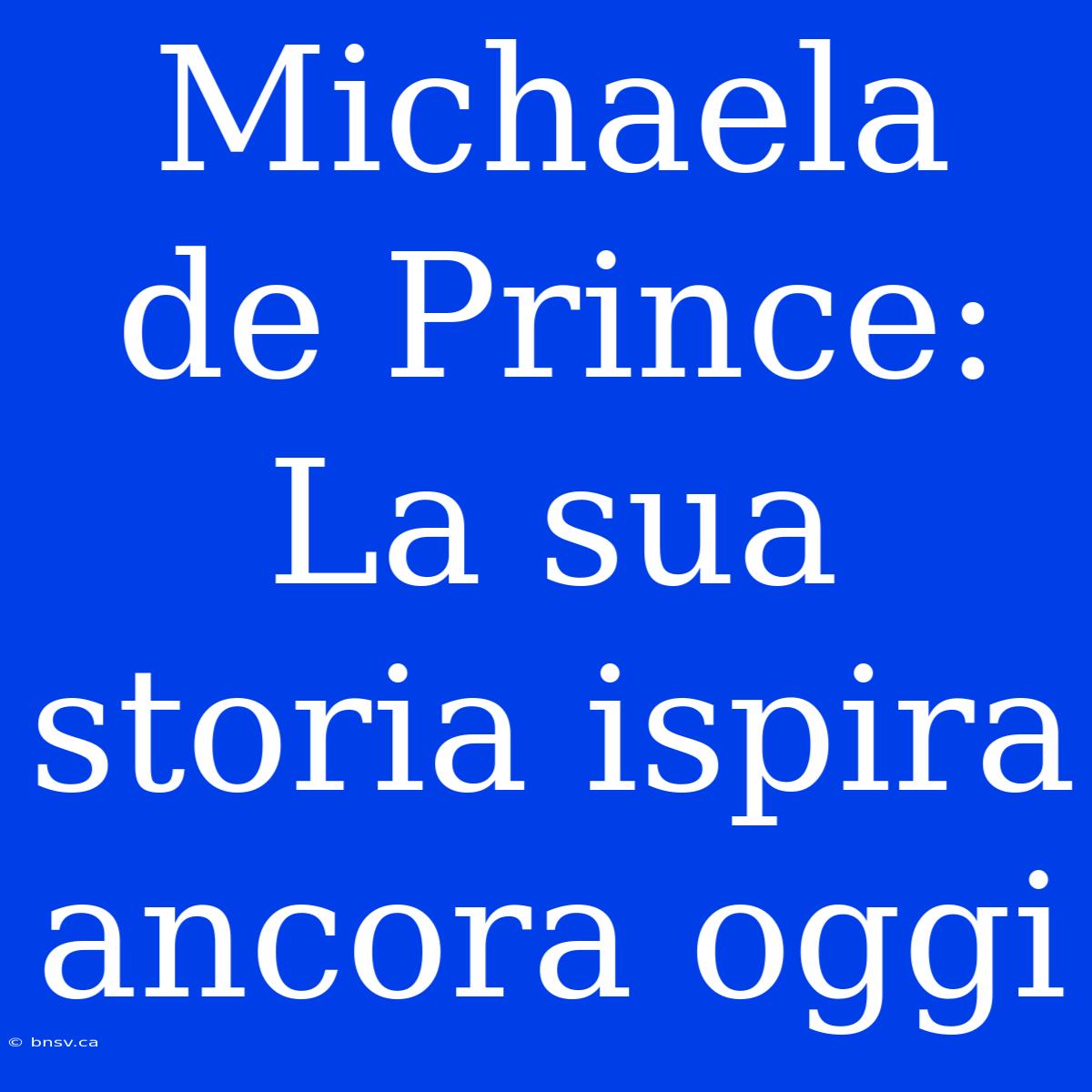 Michaela De Prince: La Sua Storia Ispira Ancora Oggi