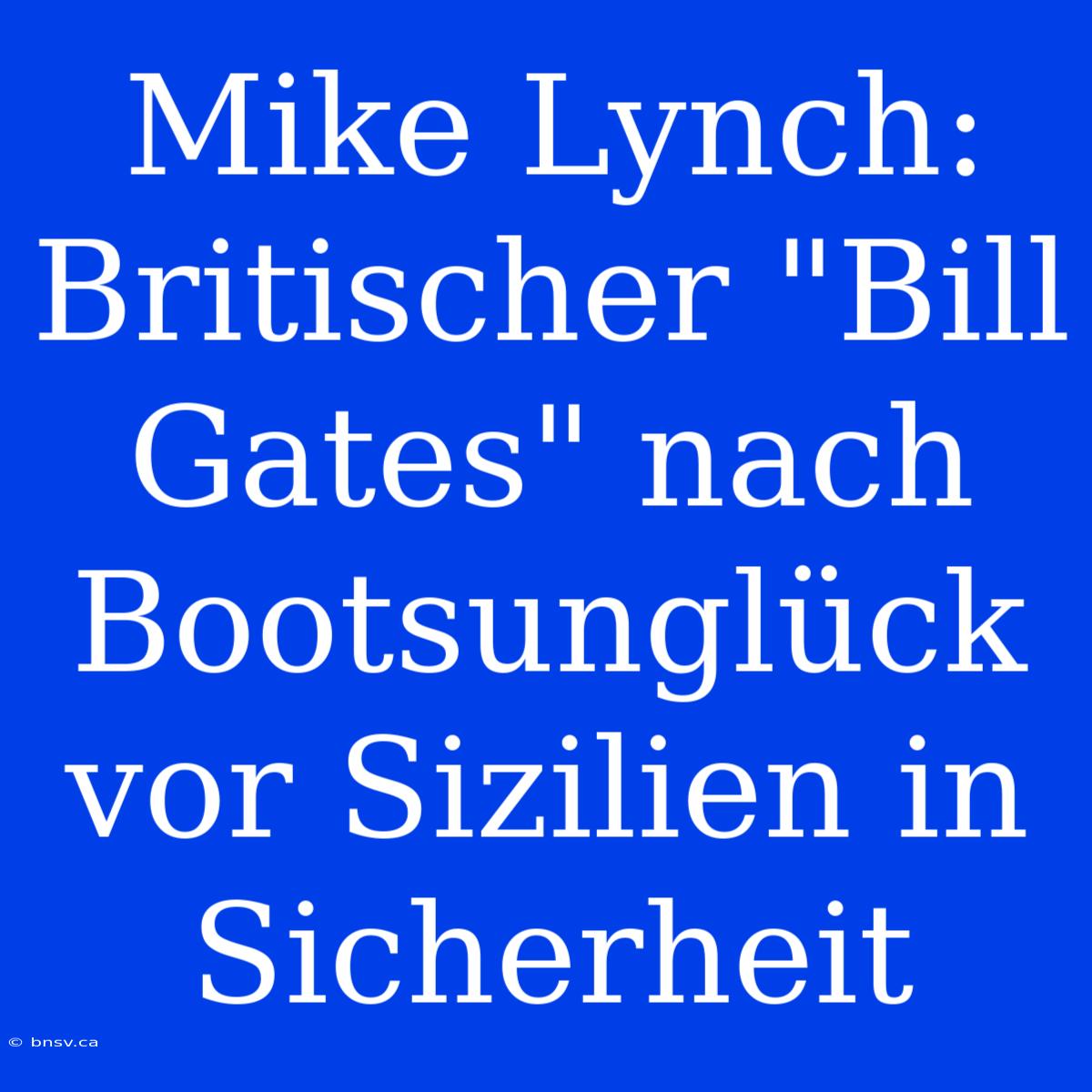 Mike Lynch: Britischer 