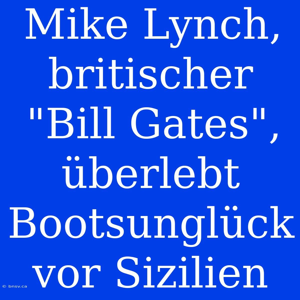 Mike Lynch, Britischer 