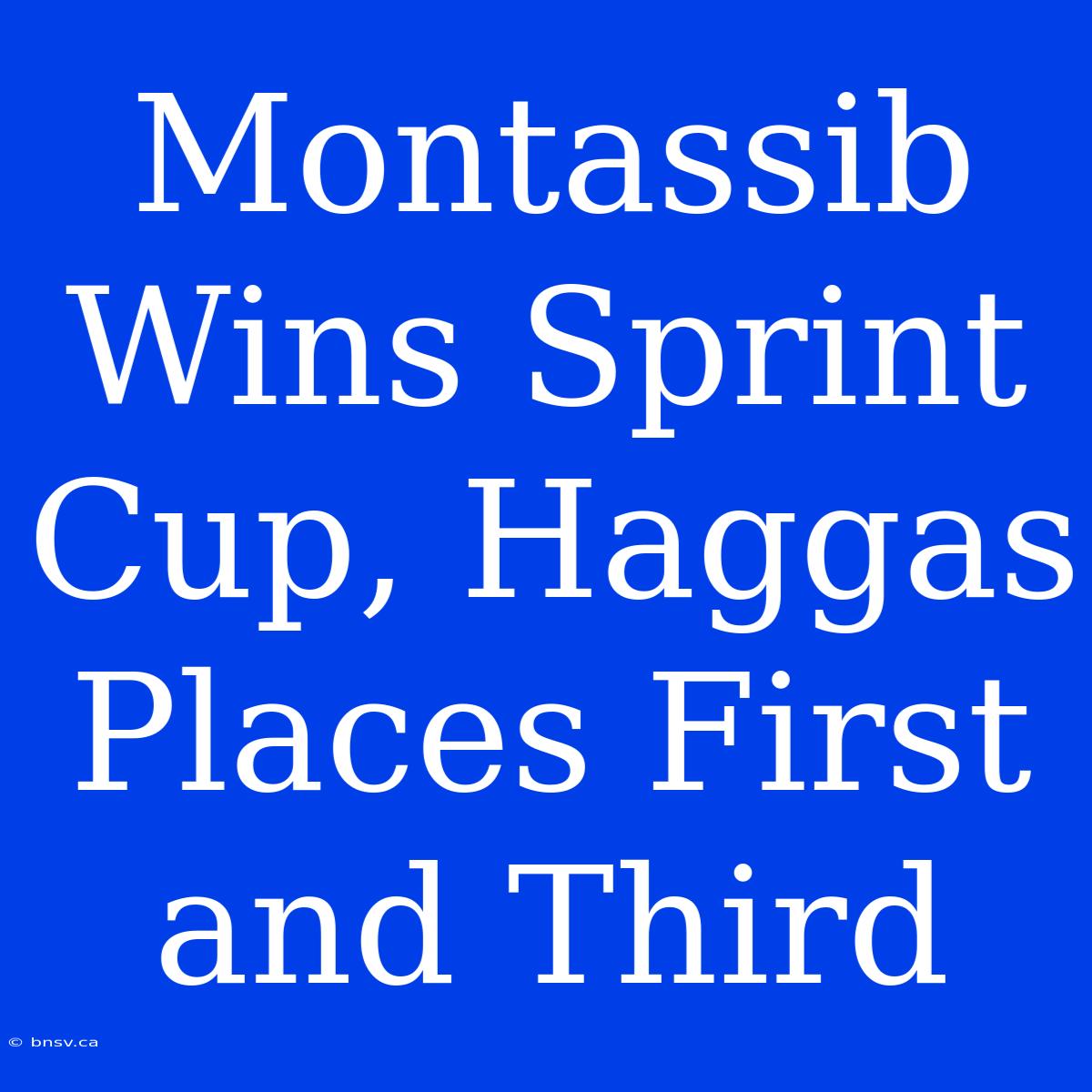 Montassib Wins Sprint Cup, Haggas Places First And Third