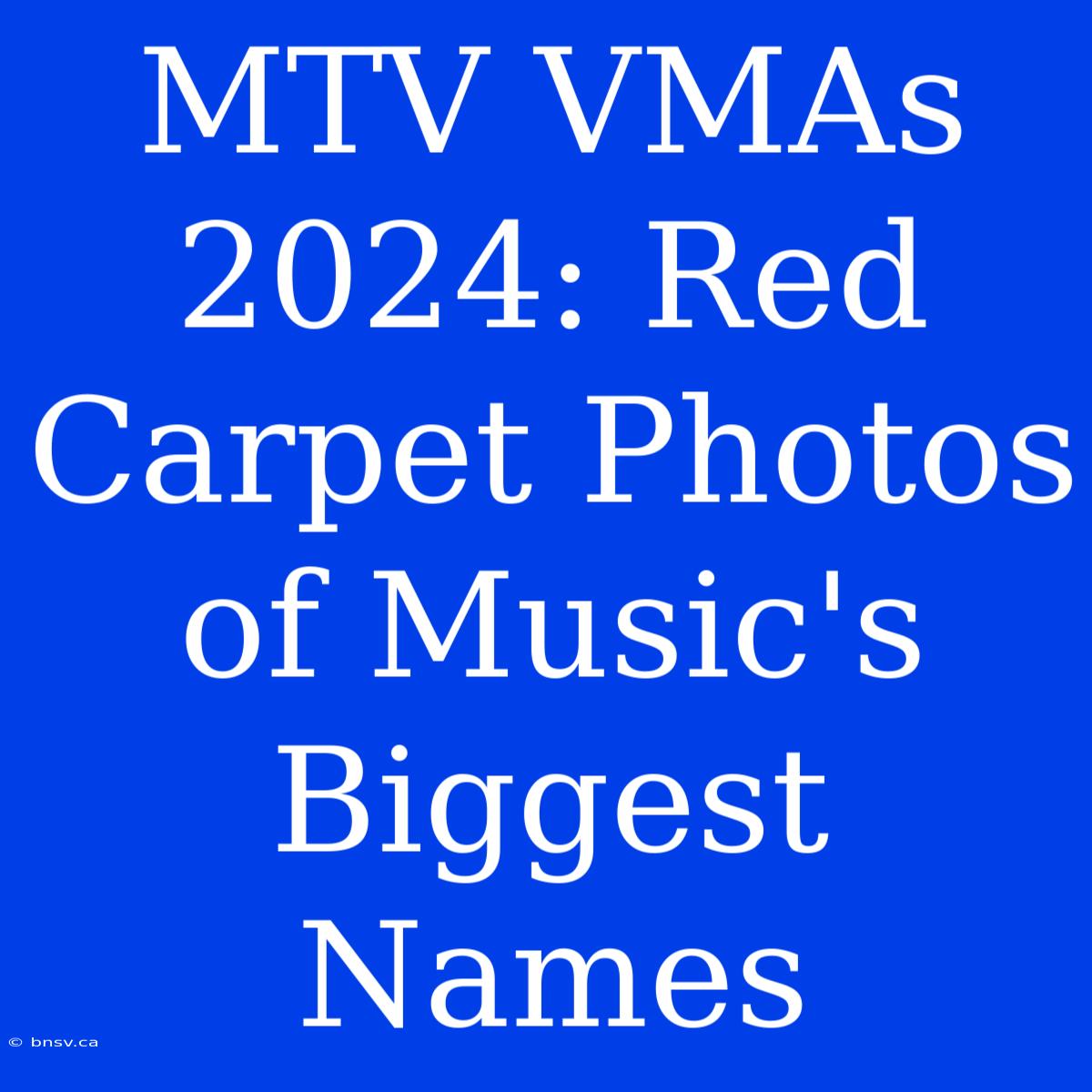 MTV VMAs 2024: Red Carpet Photos Of Music's Biggest Names