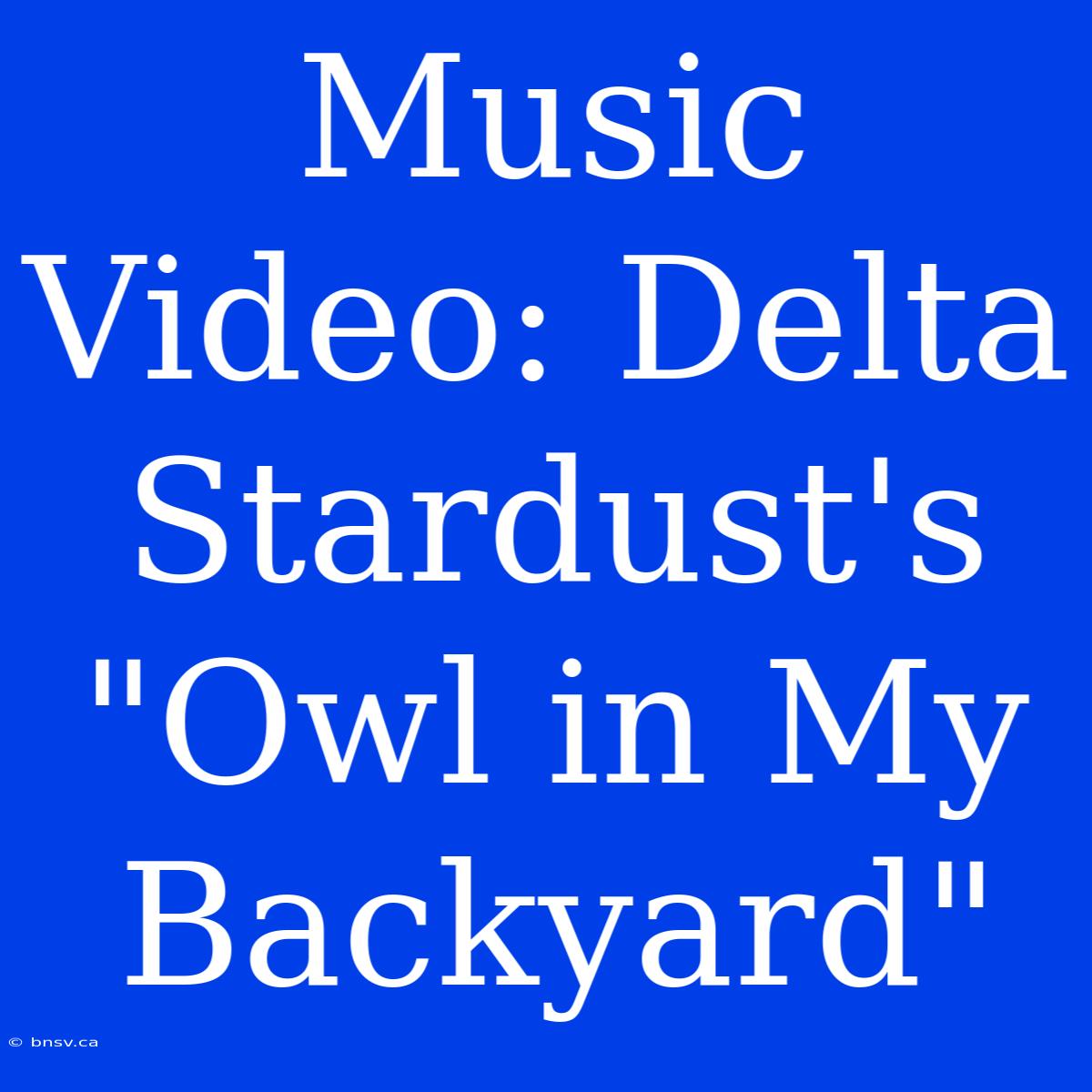 Music Video: Delta Stardust's 