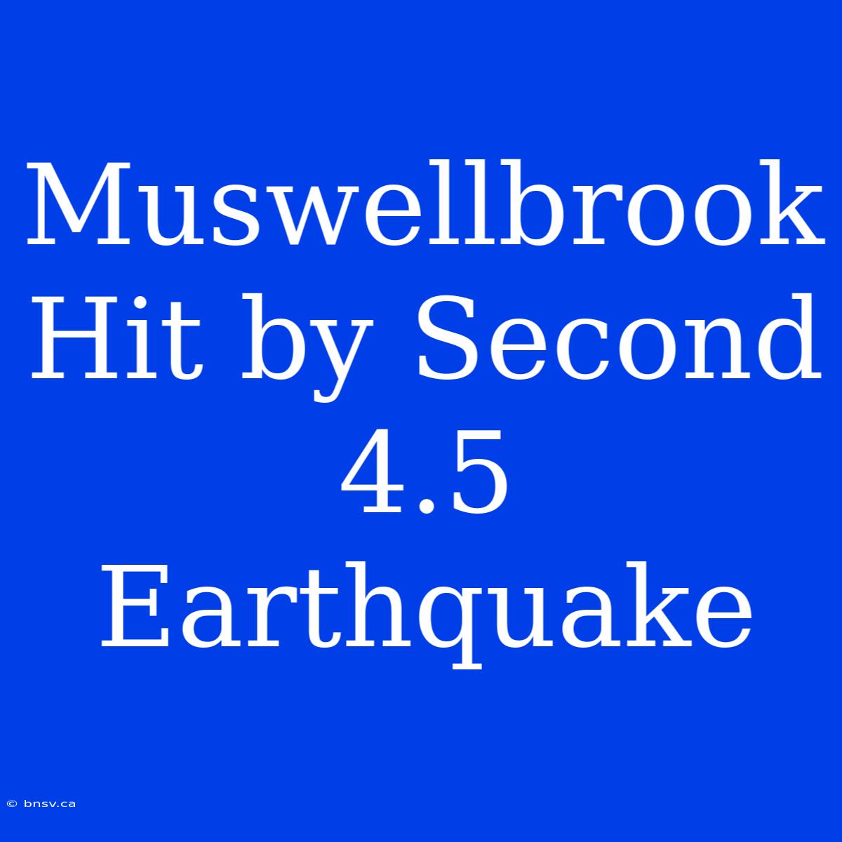 Muswellbrook Hit By Second 4.5 Earthquake