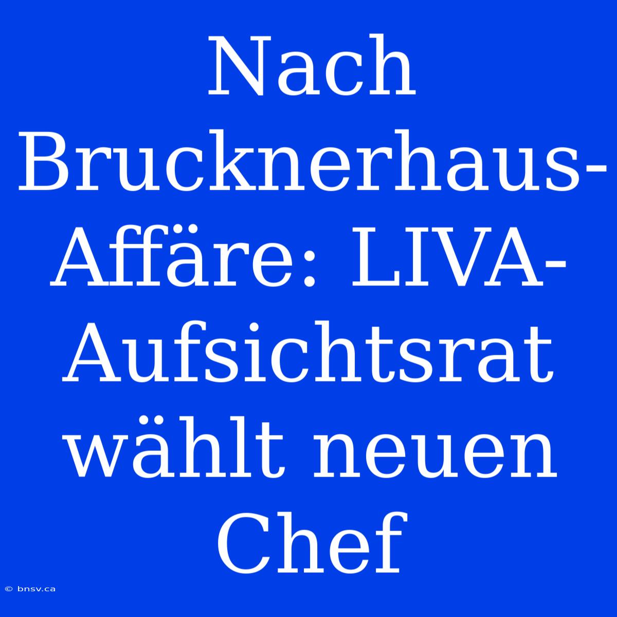 Nach Brucknerhaus-Affäre: LIVA-Aufsichtsrat Wählt Neuen Chef