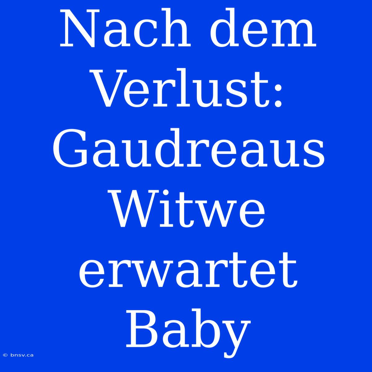 Nach Dem Verlust: Gaudreaus Witwe Erwartet Baby