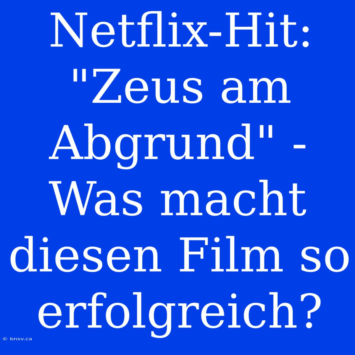 Netflix-Hit: 