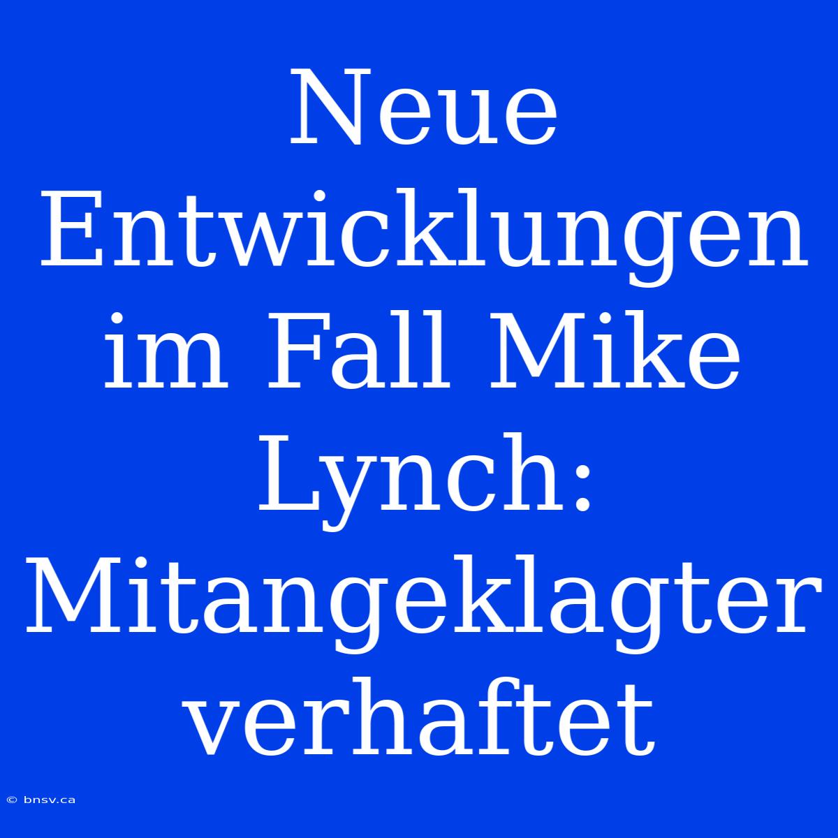 Neue Entwicklungen Im Fall Mike Lynch: Mitangeklagter Verhaftet