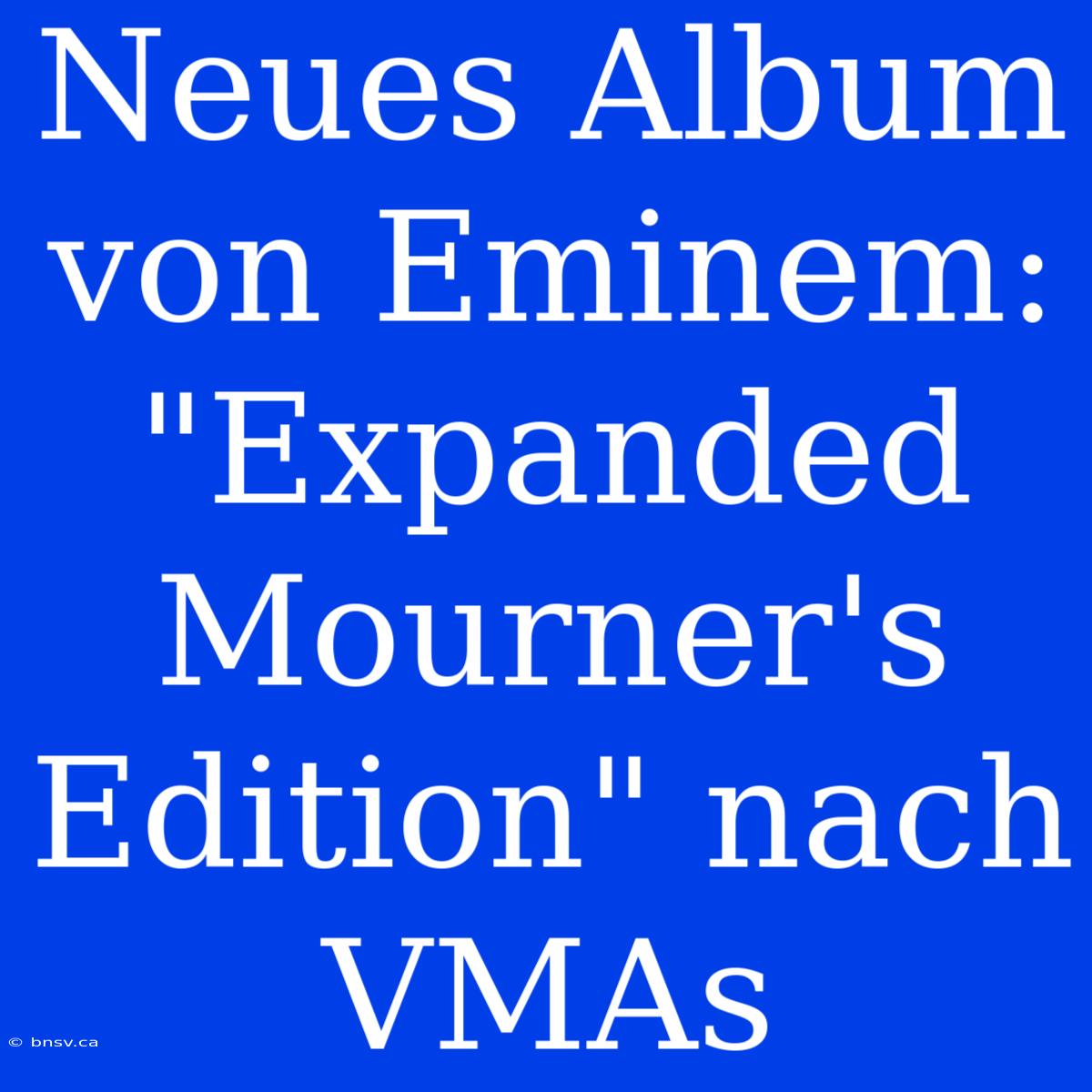 Neues Album Von Eminem: 