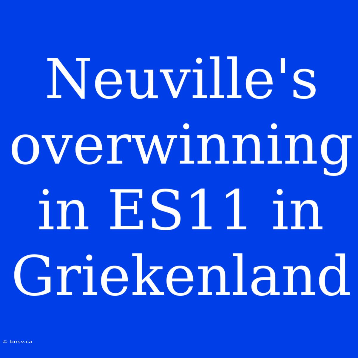 Neuville's Overwinning In ES11 In Griekenland