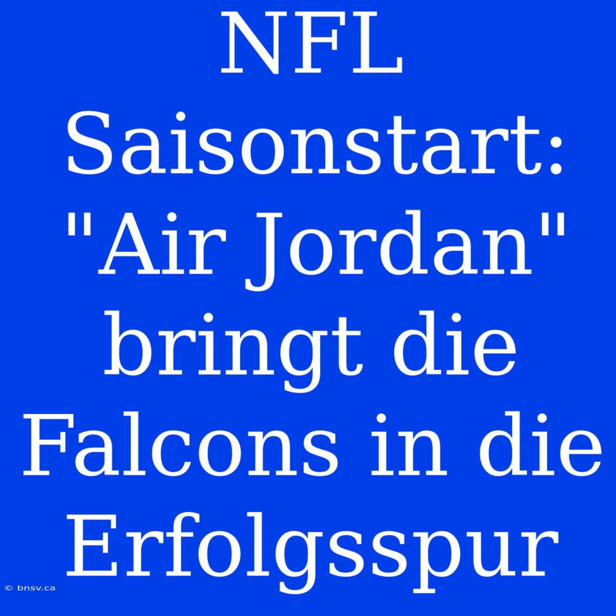 NFL Saisonstart: 