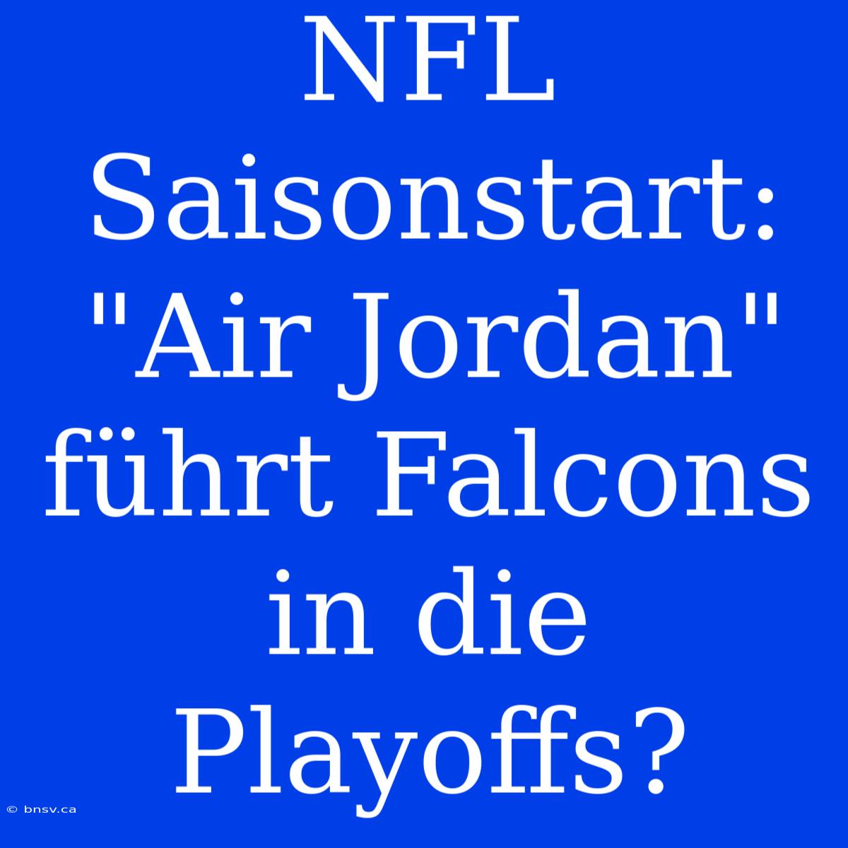 NFL Saisonstart: 