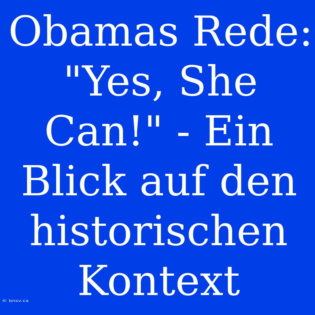 Obamas Rede: 