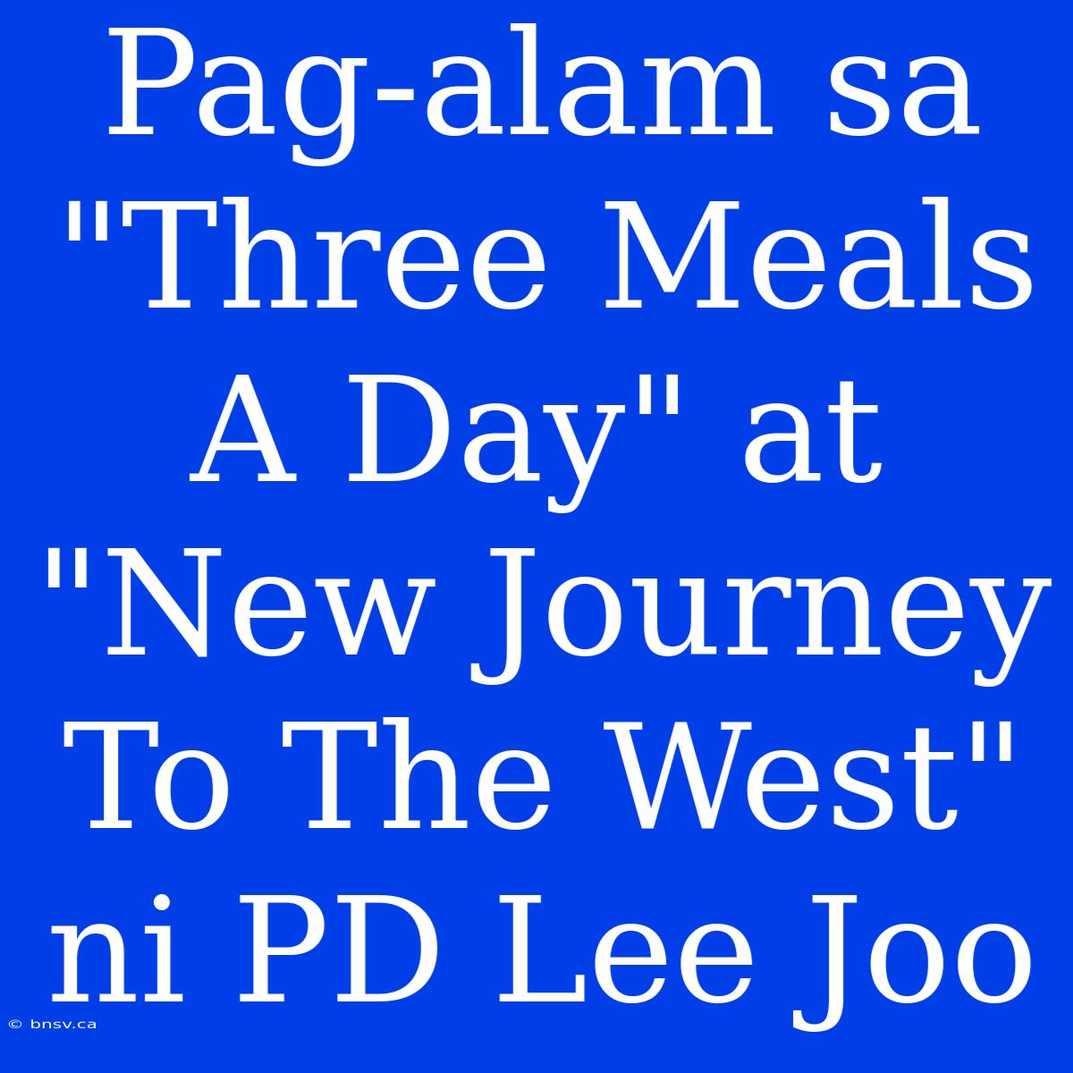 Pag-alam Sa 