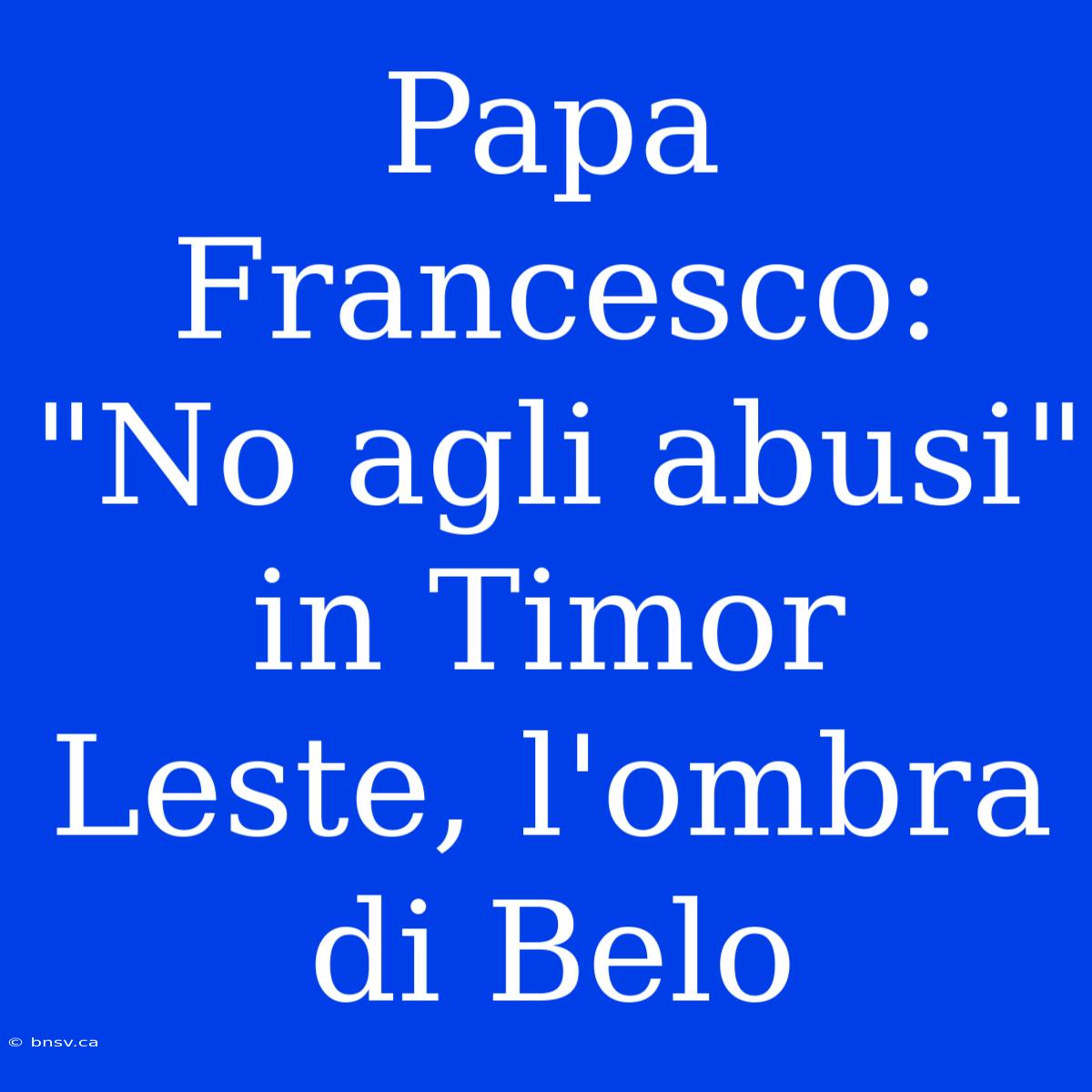 Papa Francesco: 