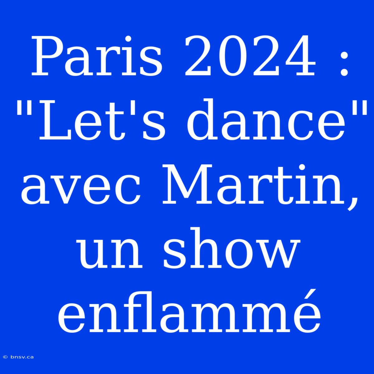 Paris 2024 : 