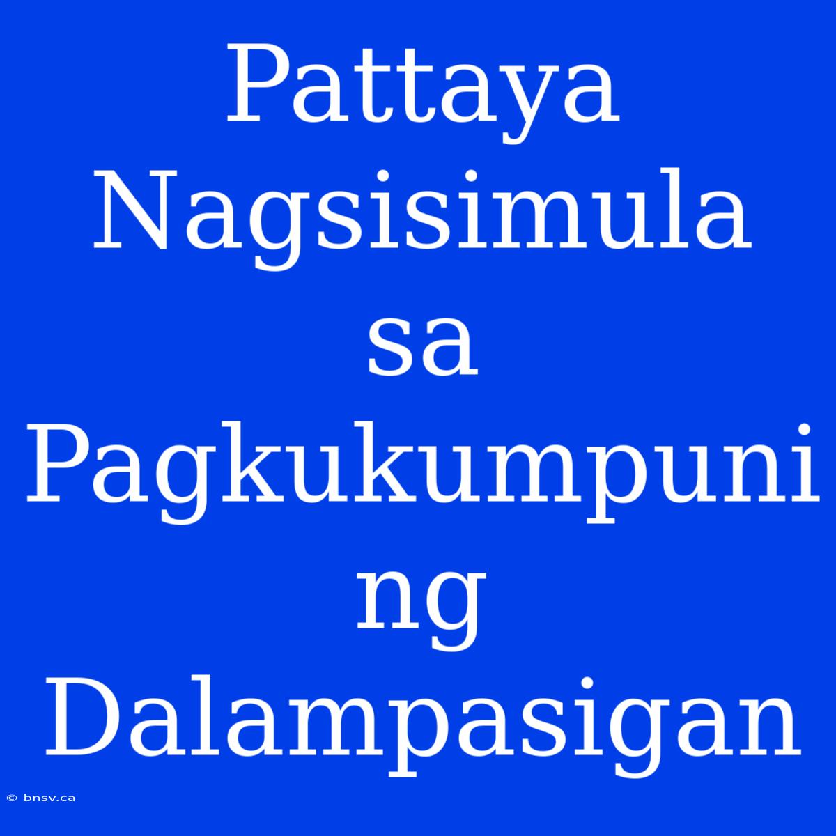 Pattaya Nagsisimula Sa Pagkukumpuni Ng Dalampasigan