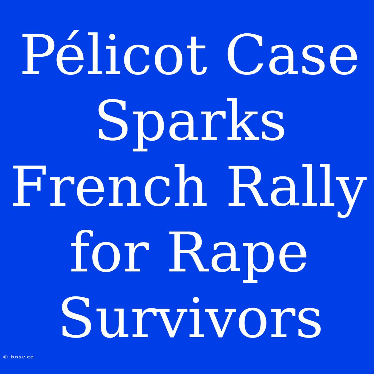 Pélicot Case Sparks French Rally For Rape Survivors