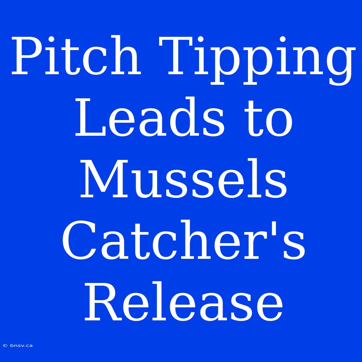 Pitch Tipping Leads To Mussels Catcher's Release