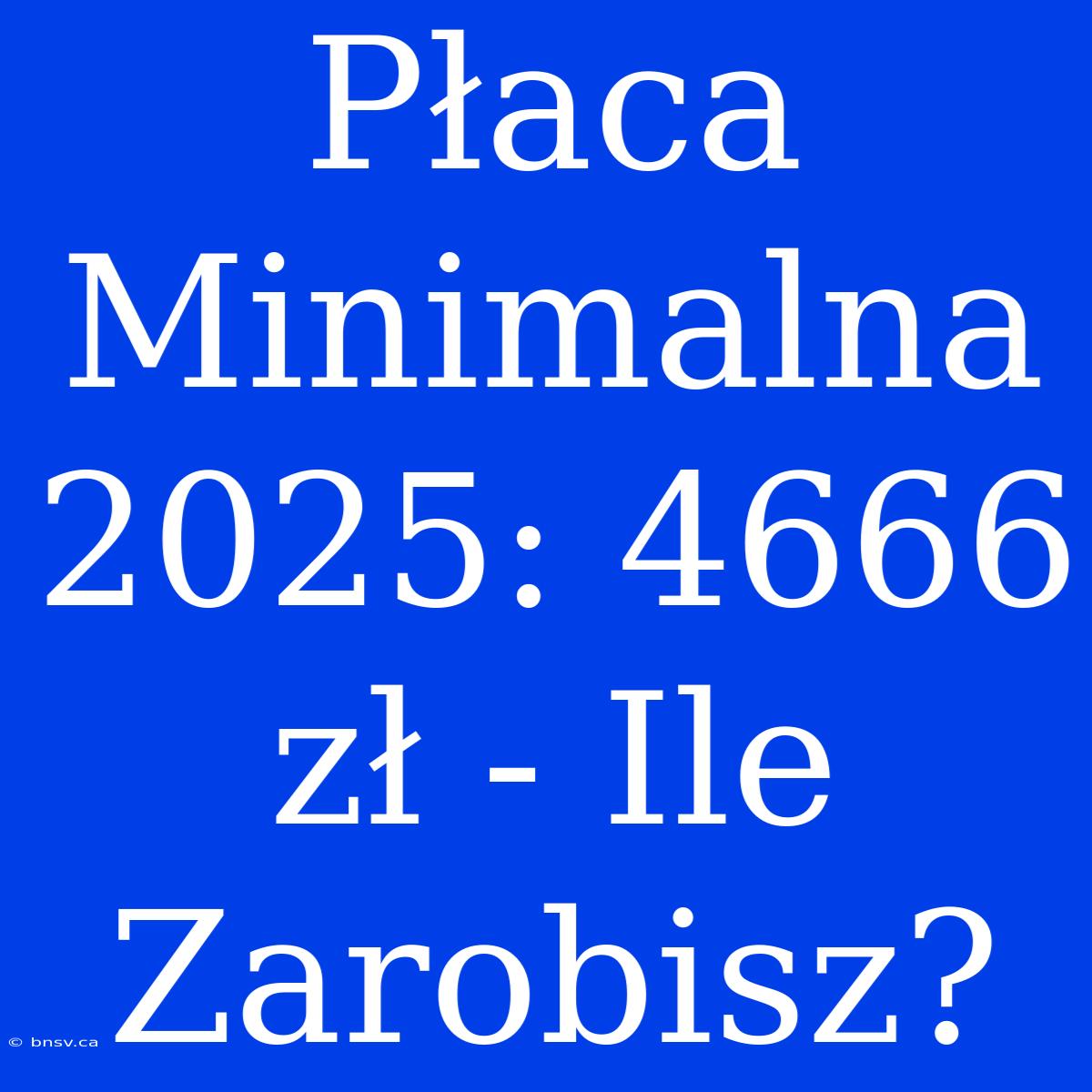 Płaca Minimalna 2025: 4666 Zł - Ile Zarobisz?