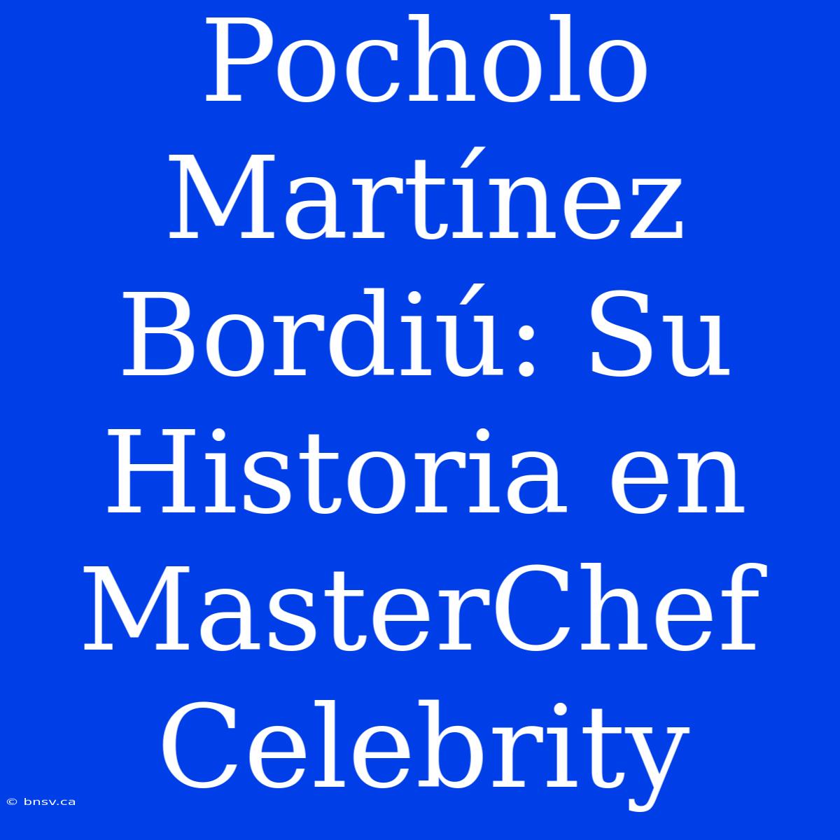 Pocholo Martínez Bordiú: Su Historia En MasterChef Celebrity