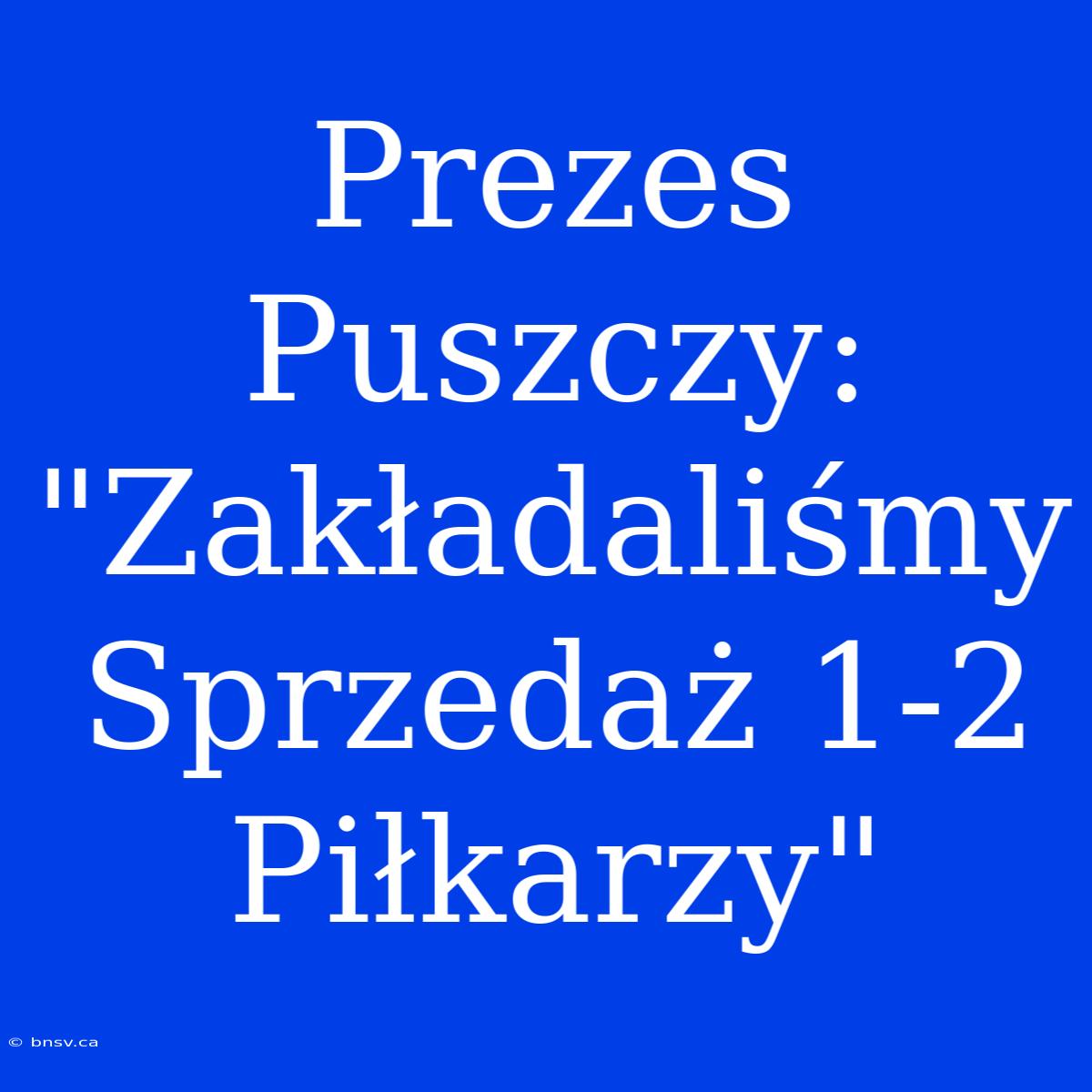 Prezes Puszczy: 