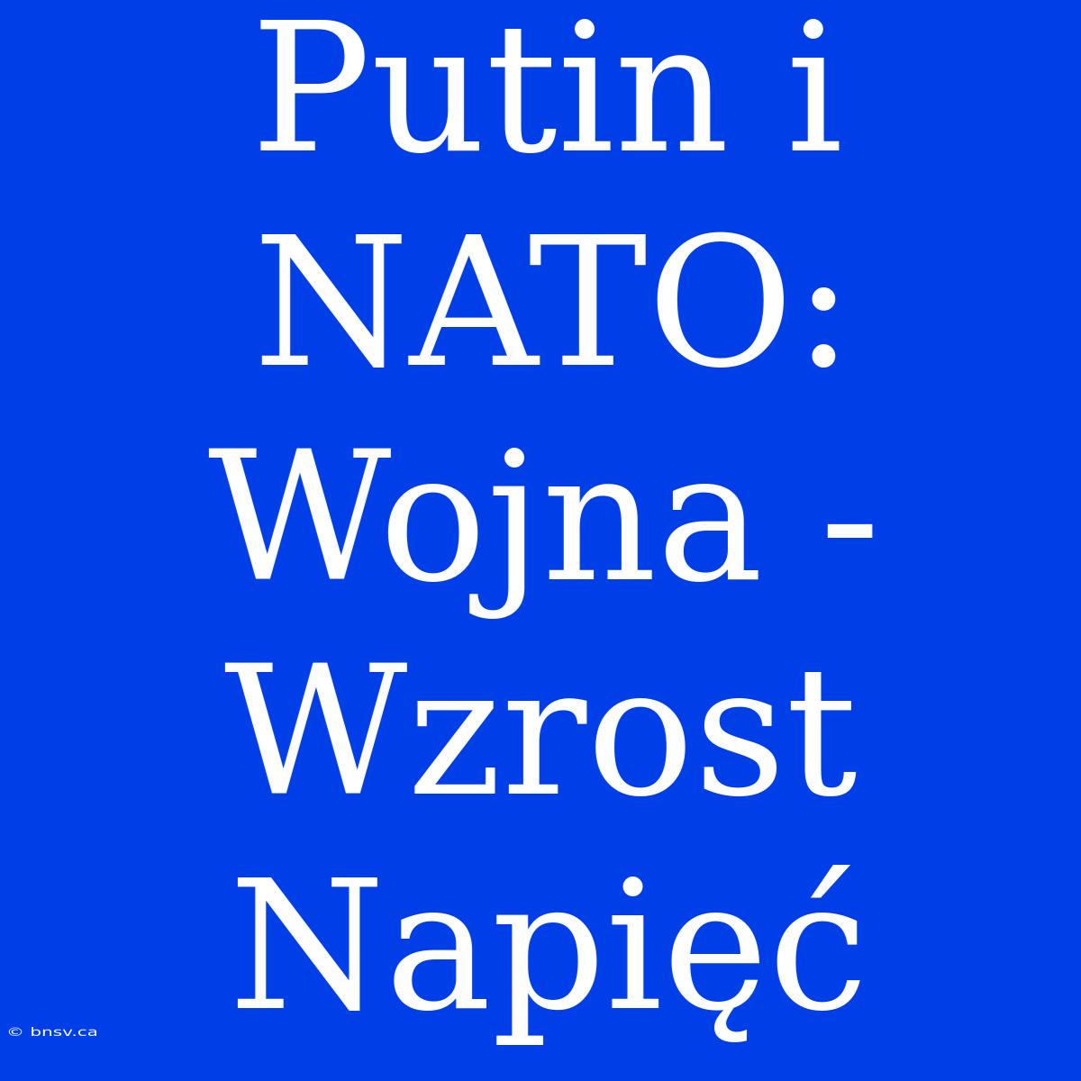 Putin I NATO: Wojna - Wzrost Napięć