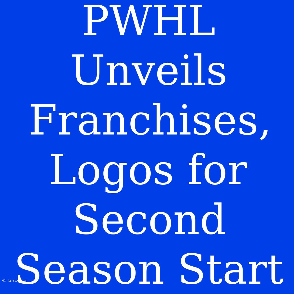 PWHL Unveils Franchises, Logos For Second Season Start