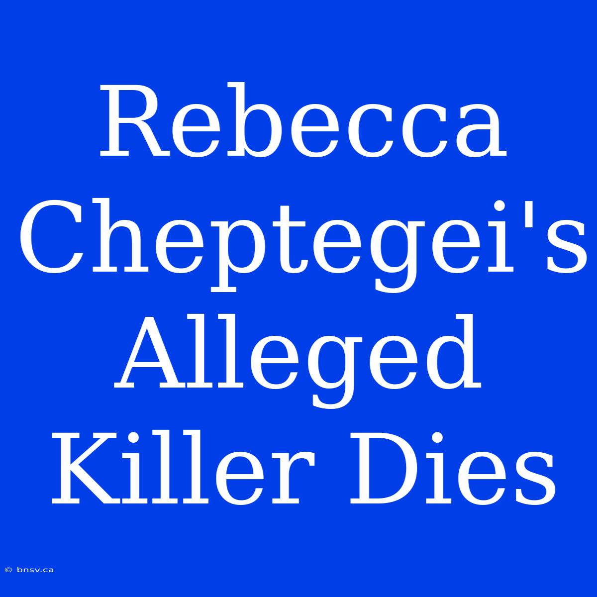 Rebecca Cheptegei's Alleged Killer Dies